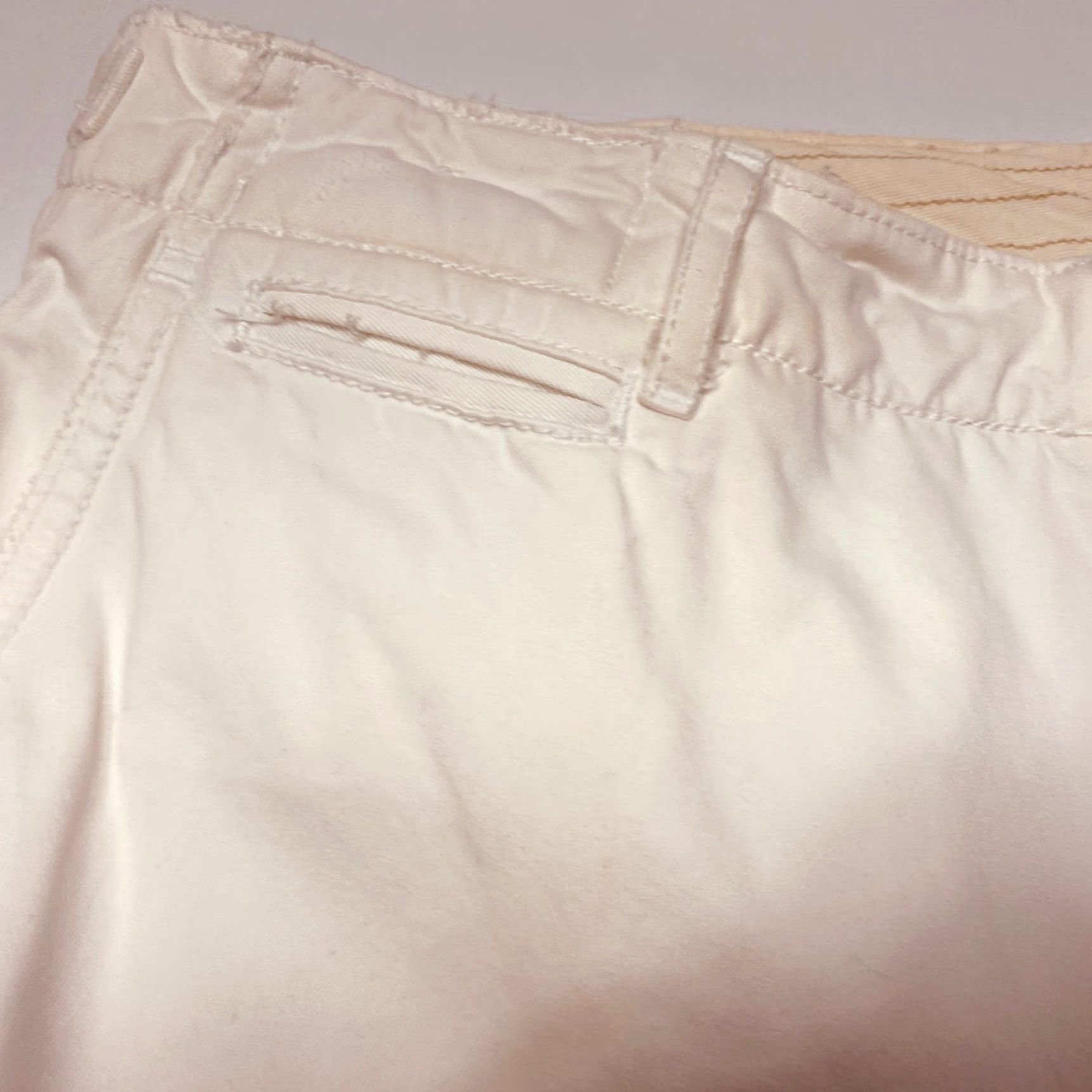 Polo Ralph Lauren VINTAGE Polo Ralph Lauren Pants Mens 36x32 White Adjustable Waist Distressed Cotton Size US M / EU 48-50 / 2 - 6 Thumbnail