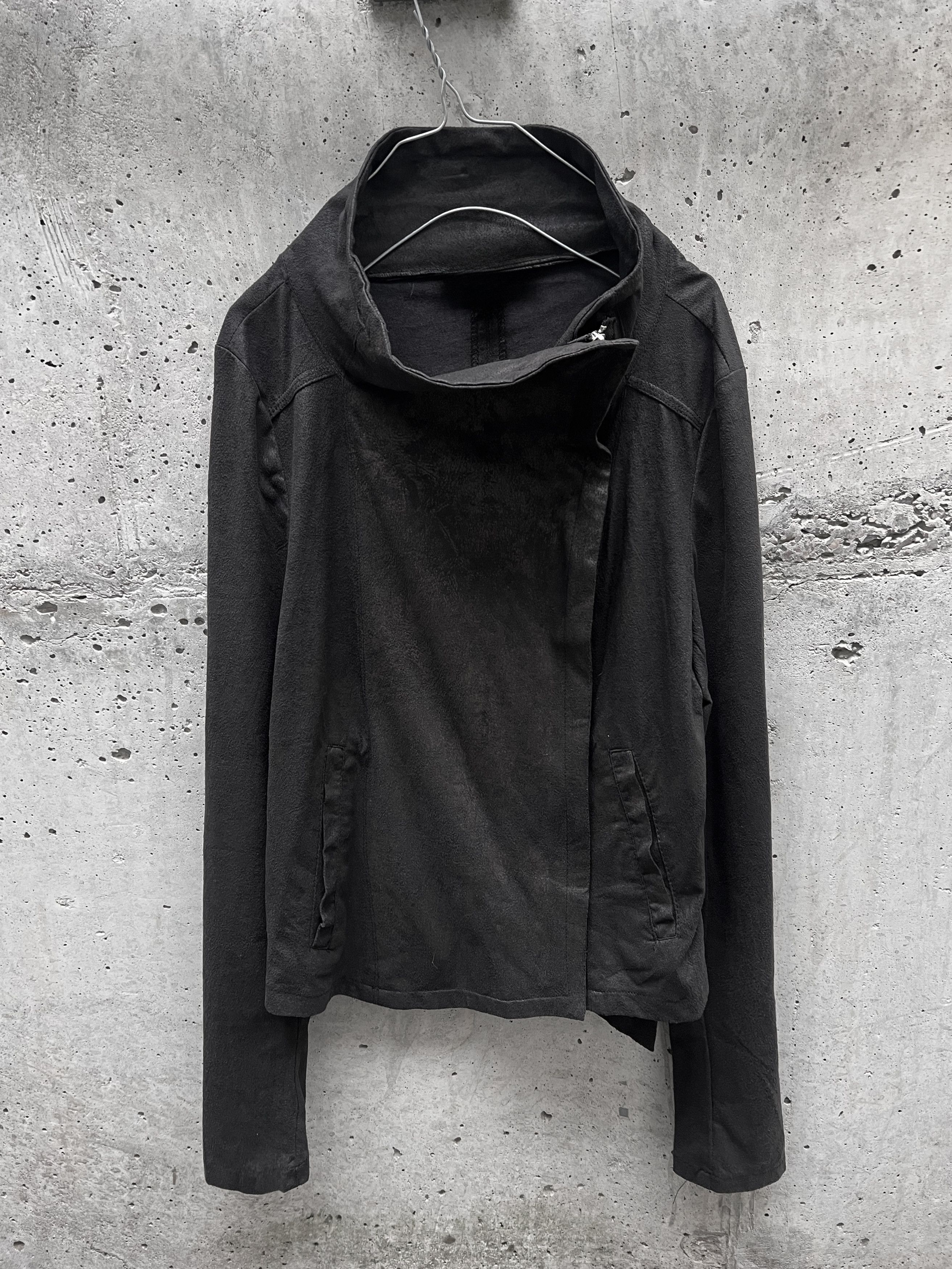 Japanese Brand Distressed asymmetric wrap unit cowl neck Size M / US 6-8 / IT 42-44 - 1 Thumbnail