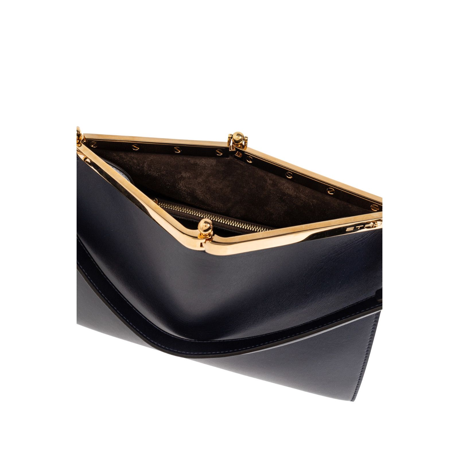 Etro ETRO Vela Medium Navy Blue Leather Shoulder Bag New And Auth Size ONE SIZE - 4 Thumbnail