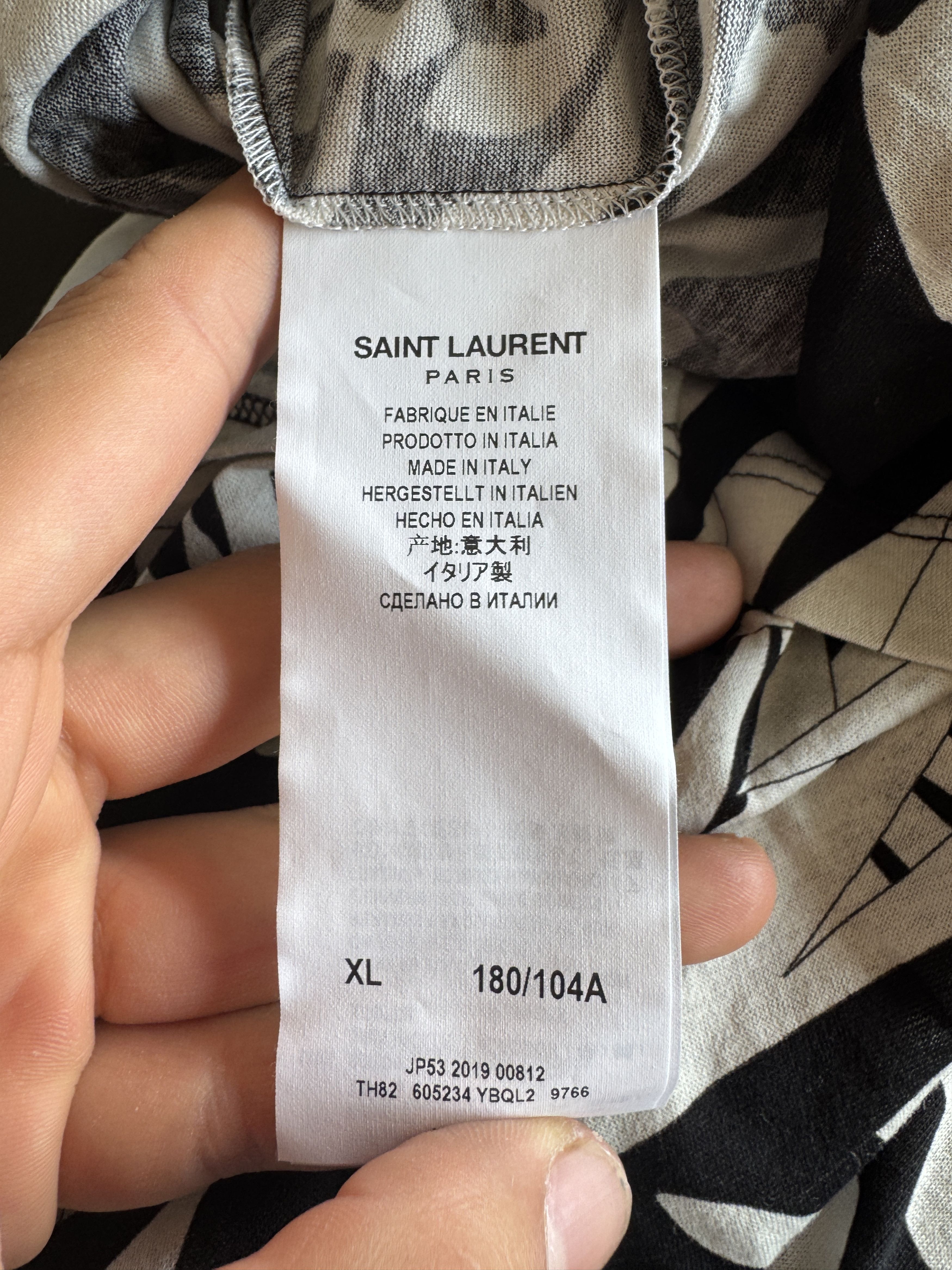 Saint Laurent Paris Jungle Flower Print T-Shirt Size US XL / EU 56 / 4 - 13 Thumbnail