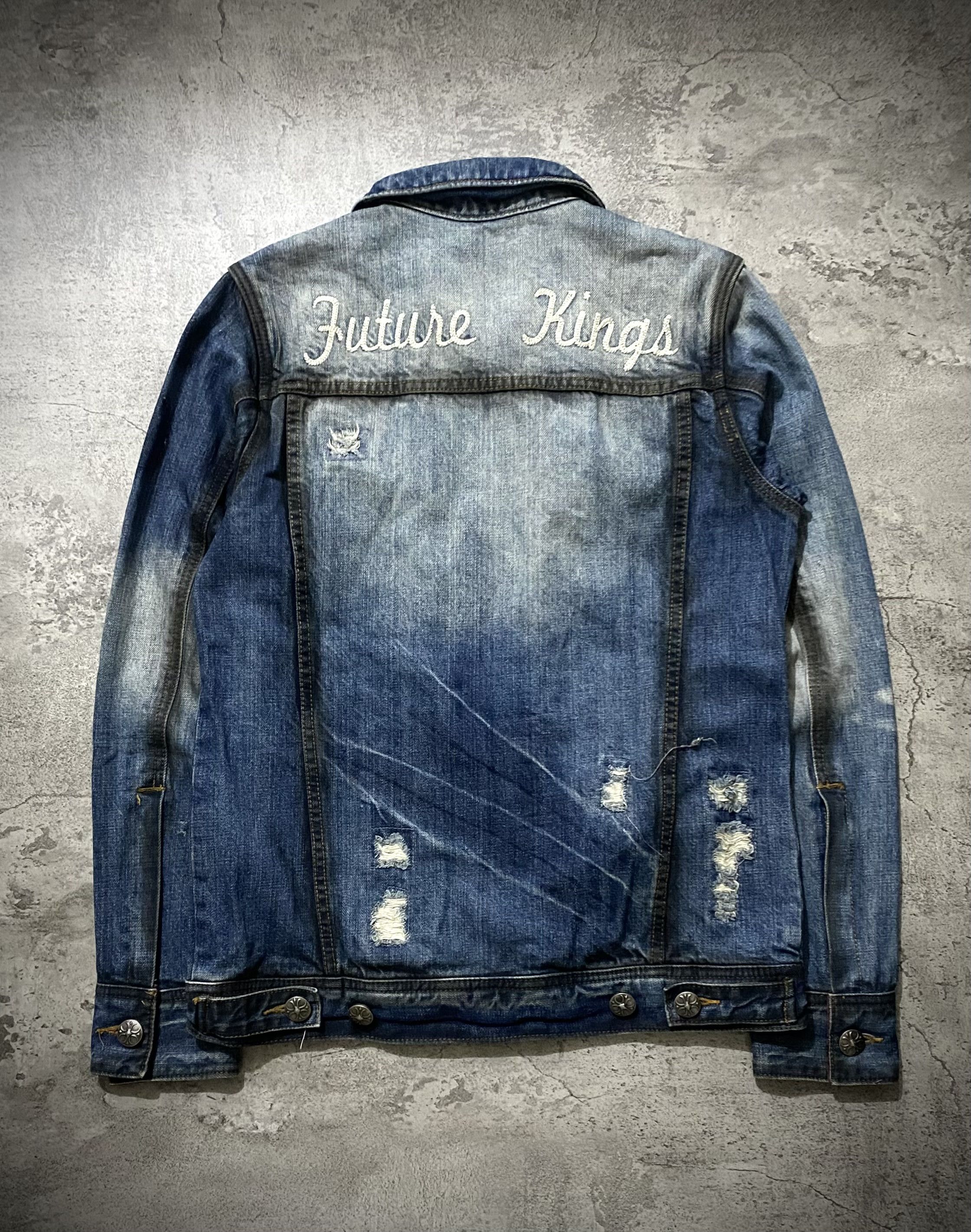 In The Attic IN THE ATTIC DISTRESSED IFSIXWASNINE DENIM JACKET Size US M / EU 48-50 / 2 - 2 Thumbnail