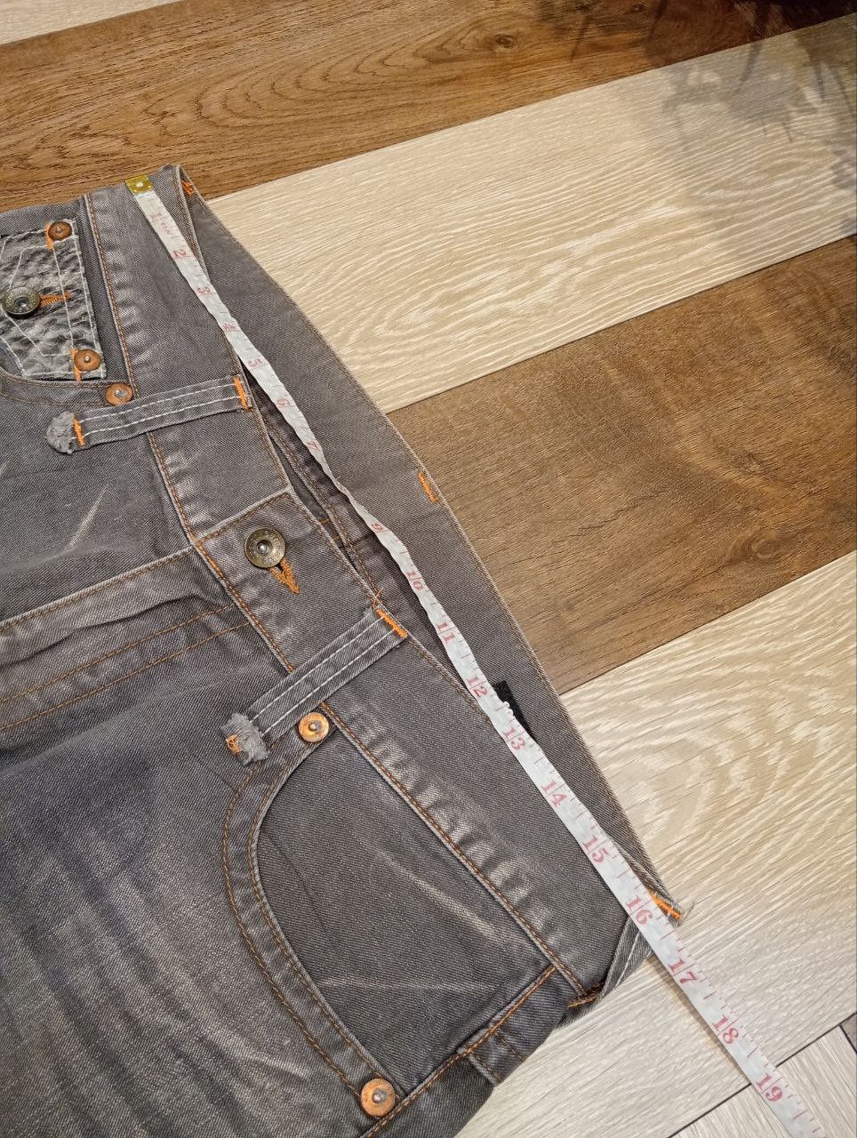 semanticdesign SEMANTIC DESIGN JAPAN TWISTED DENIM FLARED PANTS Size US 33 - 14 Thumbnail