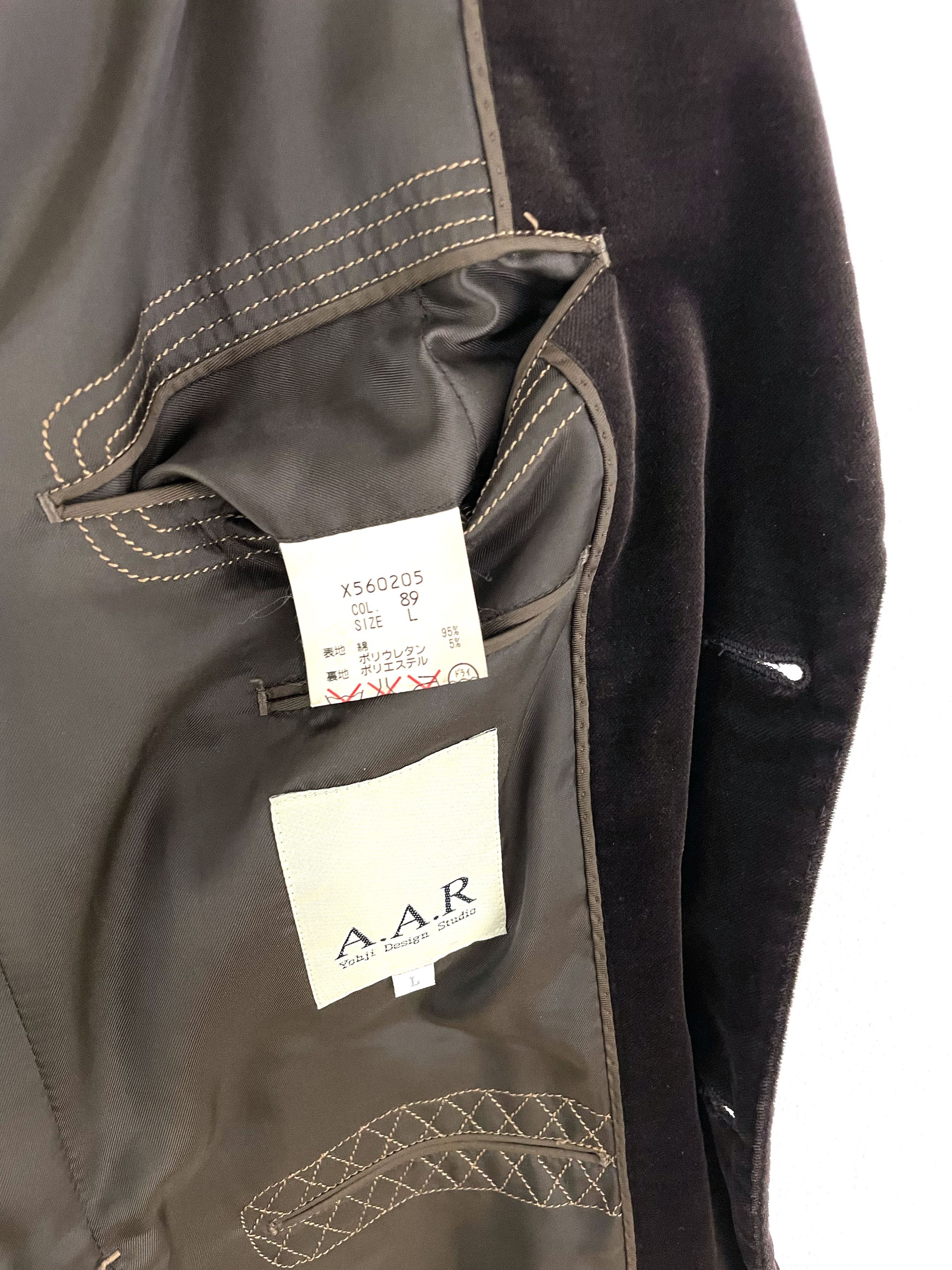 Yohji Yamamoto AAR Velour Jacket Size US L / EU 52-54 / 3 - 10 Thumbnail