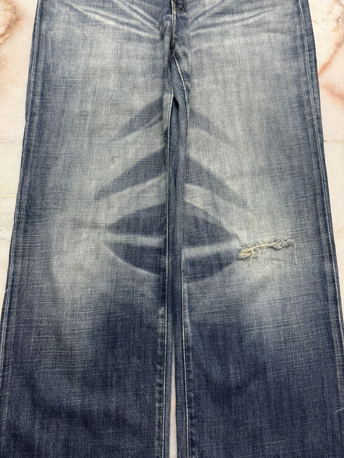 Levi's 💥Grunge💥Vintage 90s Levi's Lot552 Thrashed Distressed Insane Size US 33 - 5 Thumbnail