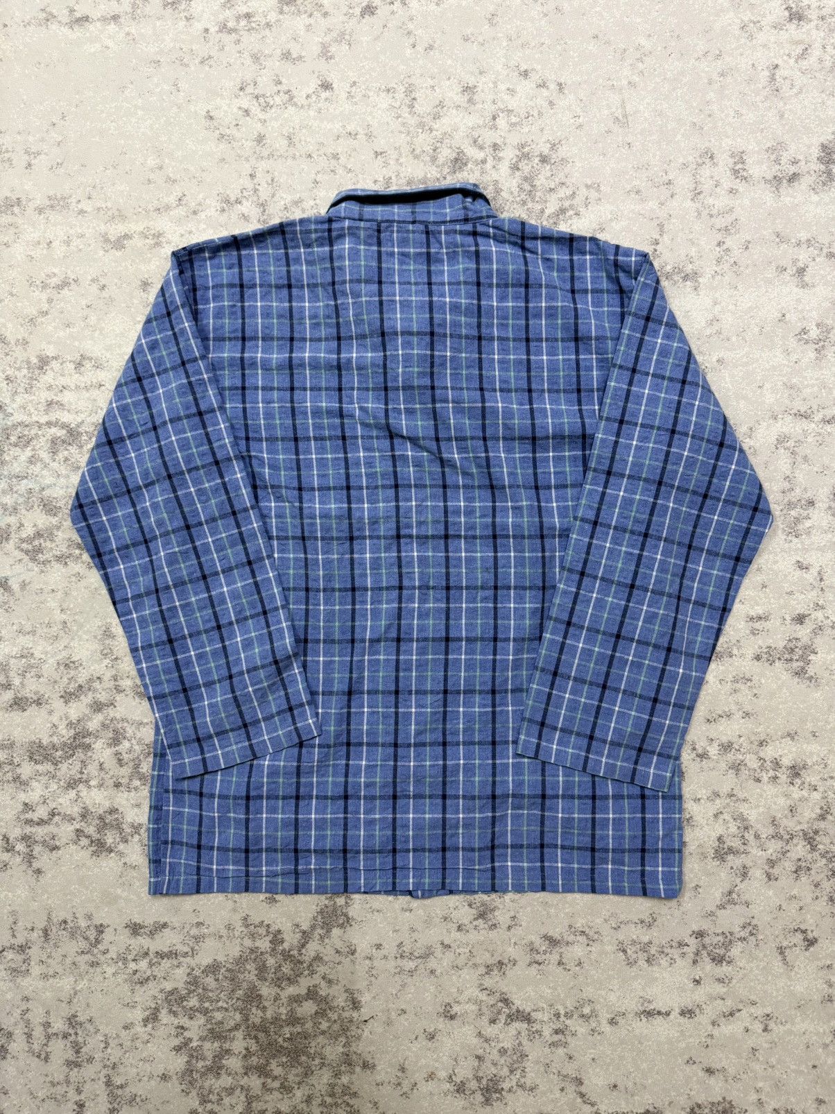 Kansai Yamamoto Kansai Bule Plaid Cotton Flannel pyjama Button Up Size US L / EU 52-54 / 3 - 9 Thumbnail