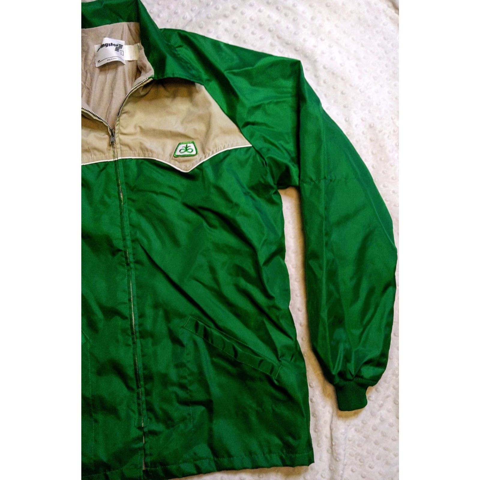 Vintage VINTAGE Swingster Jacket Windbreaker Green Tan Zip USA Regular Mens L Jacket Size US L / EU 52-54 / 3 - 2 Thumbnail