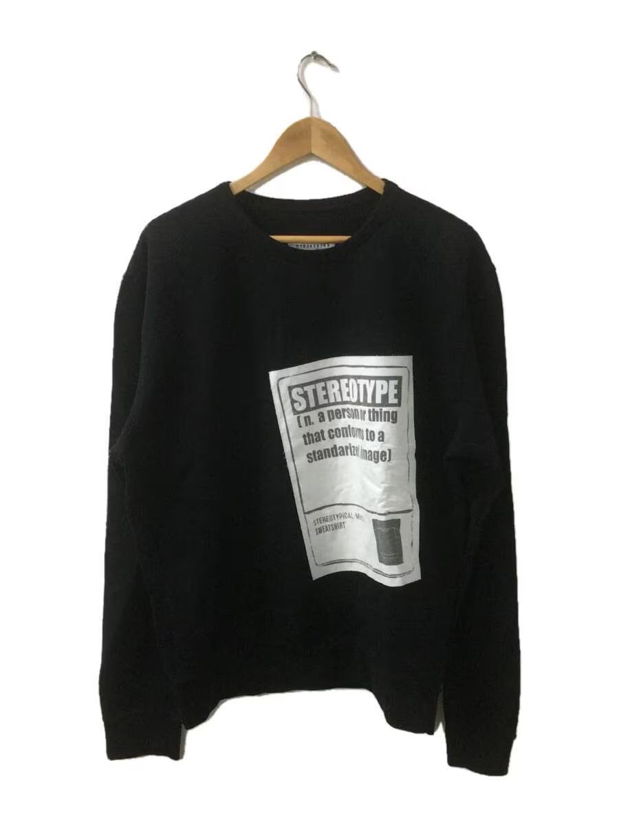 image of Maison Margiela "stereotype" Patch Sweatshirt in Black, Men's (Size Medium)