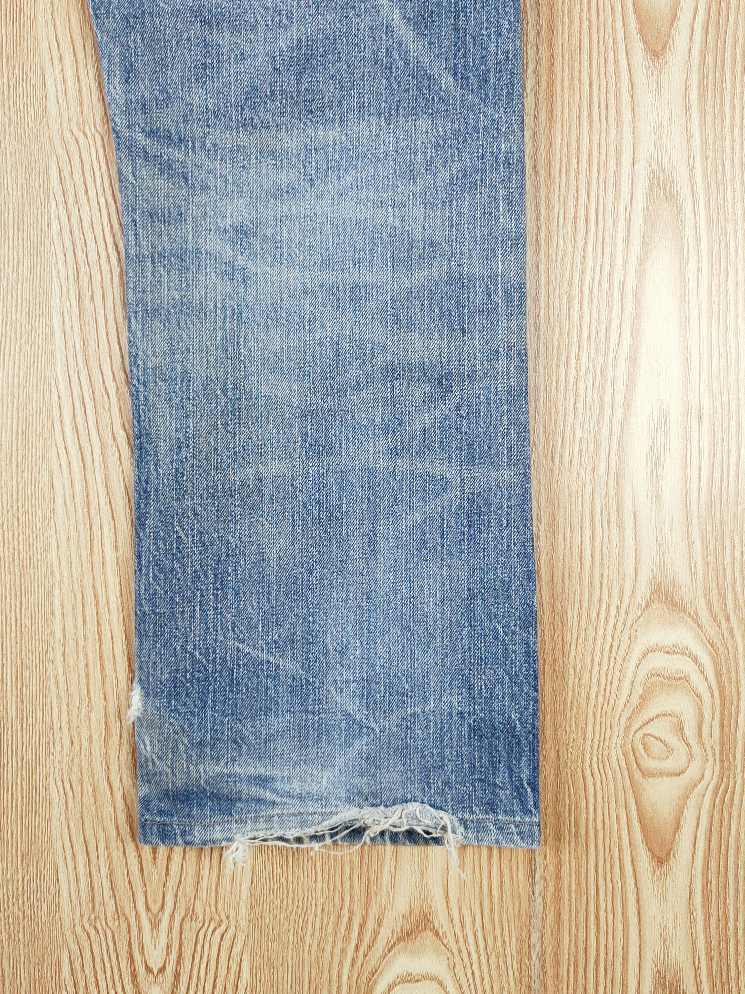 Japanese Brand Denim Craft Blue Distressed Ripped Jeans #W218 Size US 34 / EU 50 - 12 Thumbnail