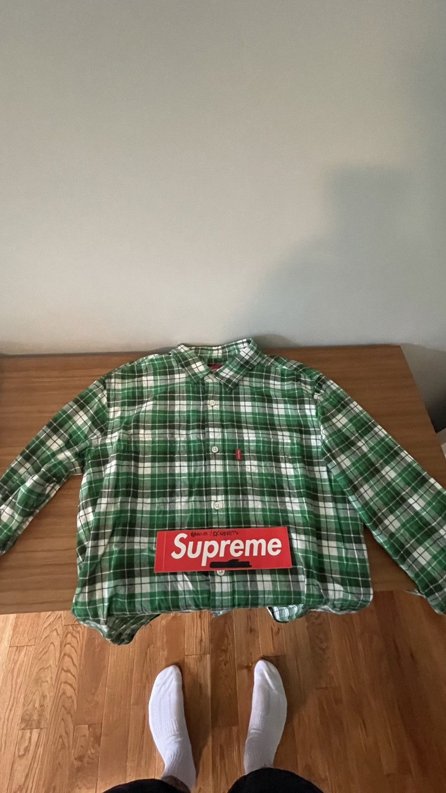 Supreme 2012 Supreme Green 3 Color Plaid Size US M / EU 48-50 / 2 - 1 Thumbnail