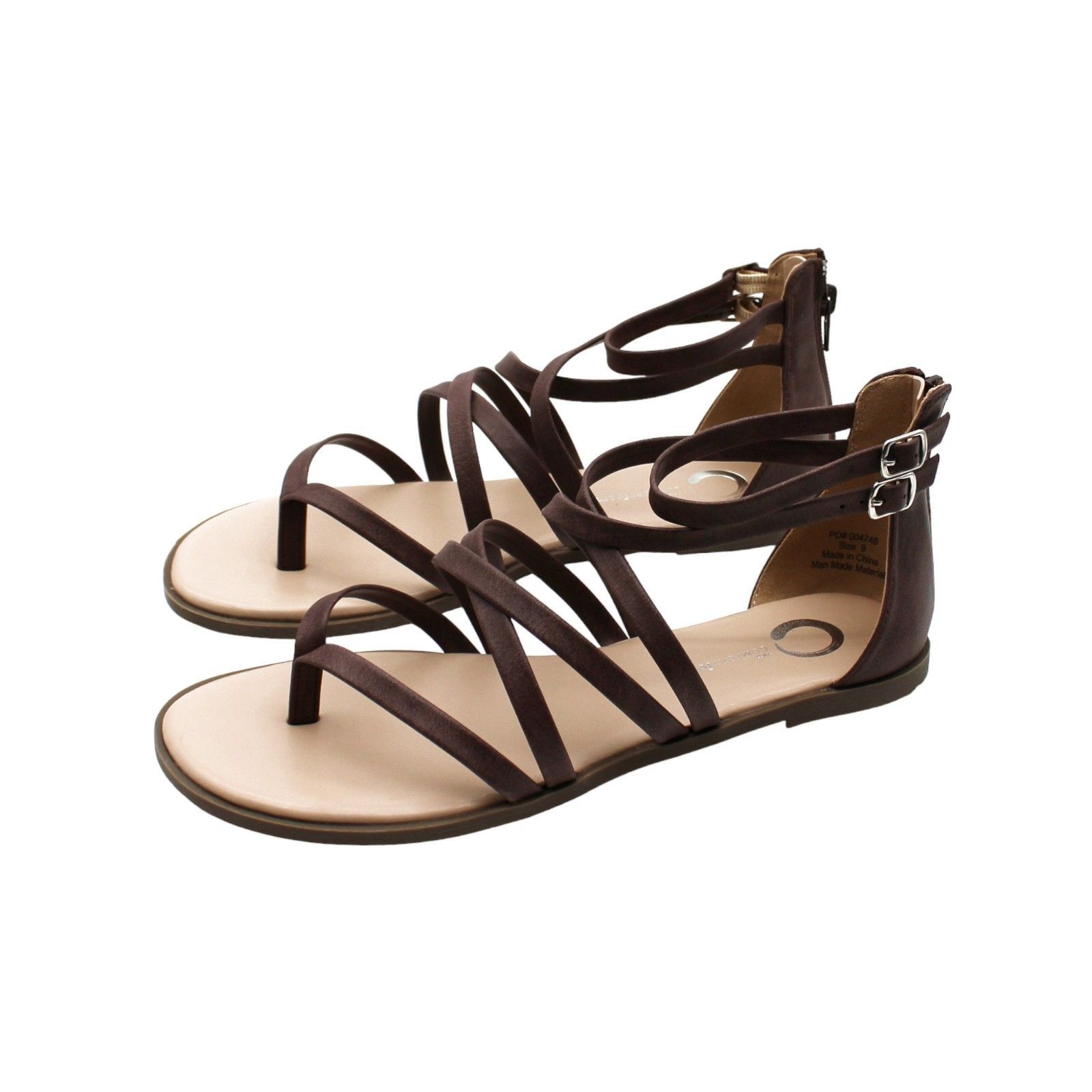 Other JOURNEE COLLECTION Womens Brown Adjustable Strap Padded Zail Size US 9 / IT 39 - 4 Thumbnail