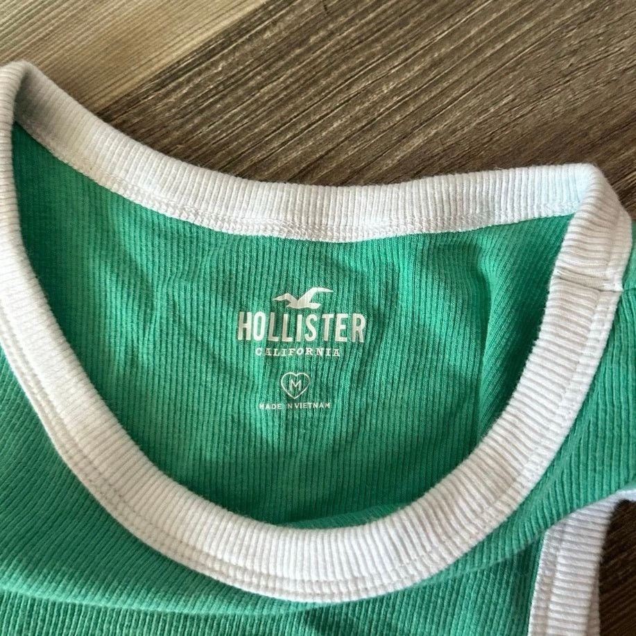 Hollister hollister white green hawaiian flower tank top Size M / US 6-8 / IT 42-44 - 3 Thumbnail