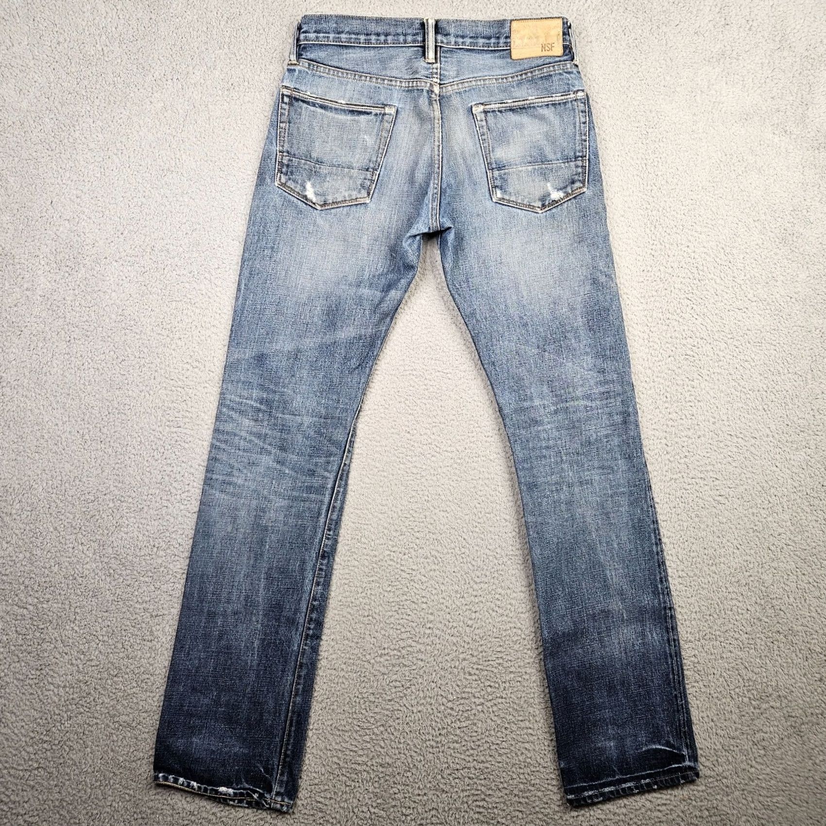 Vintage NSF Jeans Regular Straight 31 31x33 Blue Cotton USA Men’s Denim Jeans Button Logo Medium 90s? Size US 31 - 2 Thumbnail