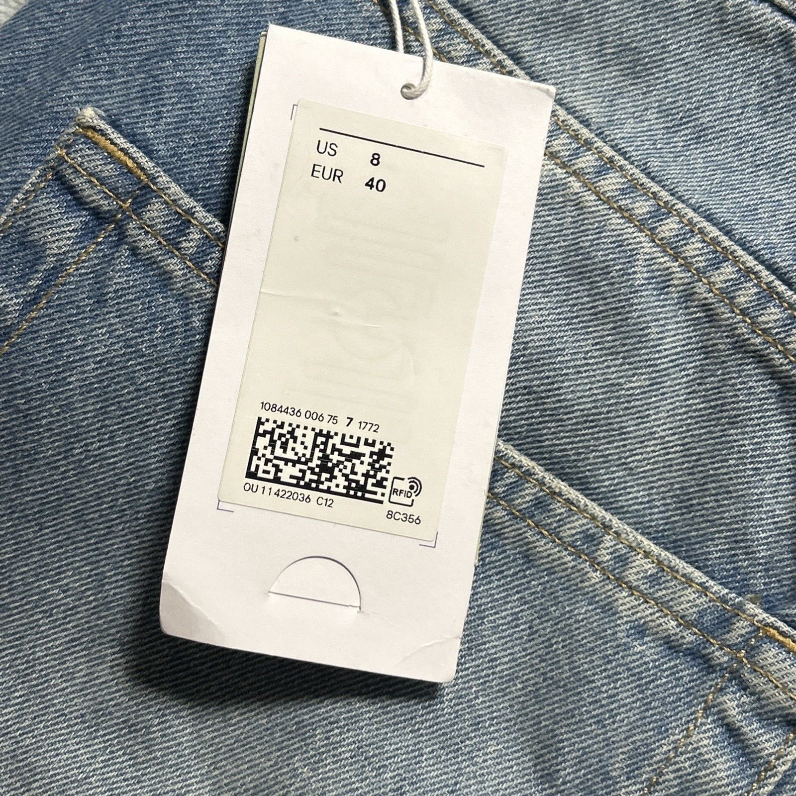 H&M Beyond Baggy Jeans Womens 8 - 30x31 Raw Hem Hamilton Loose Size 30" / US 8 / IT 44 - 16 Thumbnail