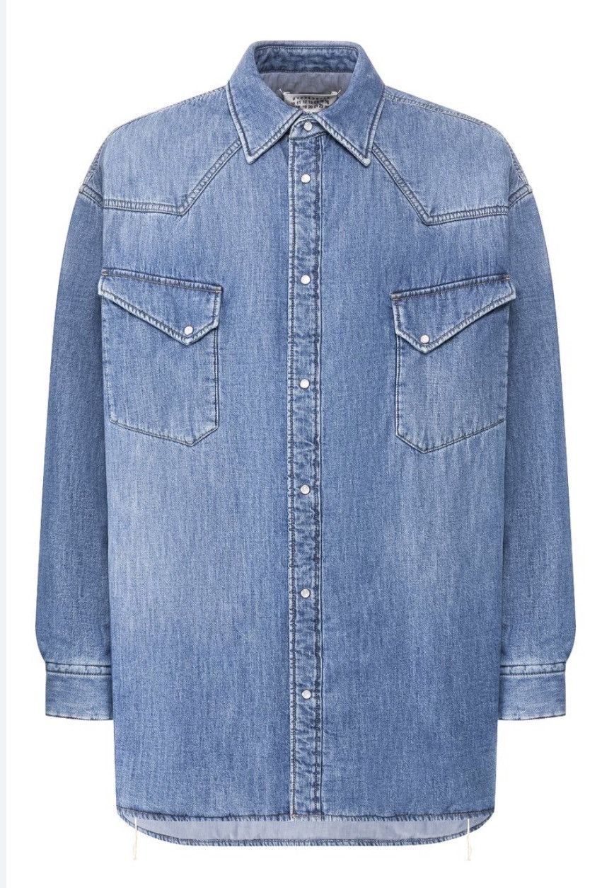 Maison Margiela Maison Margiela over sized padded denik shirt Size US L / EU 52-54 / 3 - 1 Thumbnail