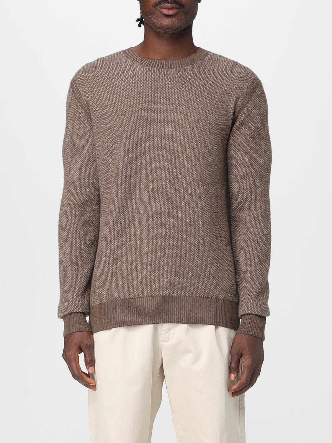 Ermenegildo Zegna Zegna Sweater Men Brown Size US M / EU 48-50 / 2 - 1 Thumbnail