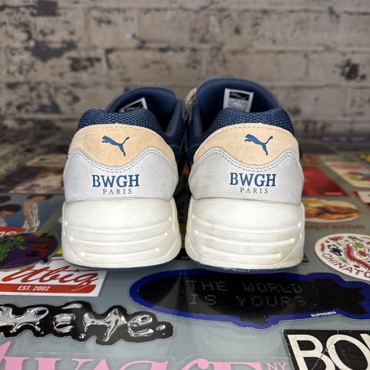 Puma Puma R698 X BWGH Brooklyn We Go Hard Dark Denim Sz 9.5 Size US 9.5 / EU 42-43 - 2 Thumbnail