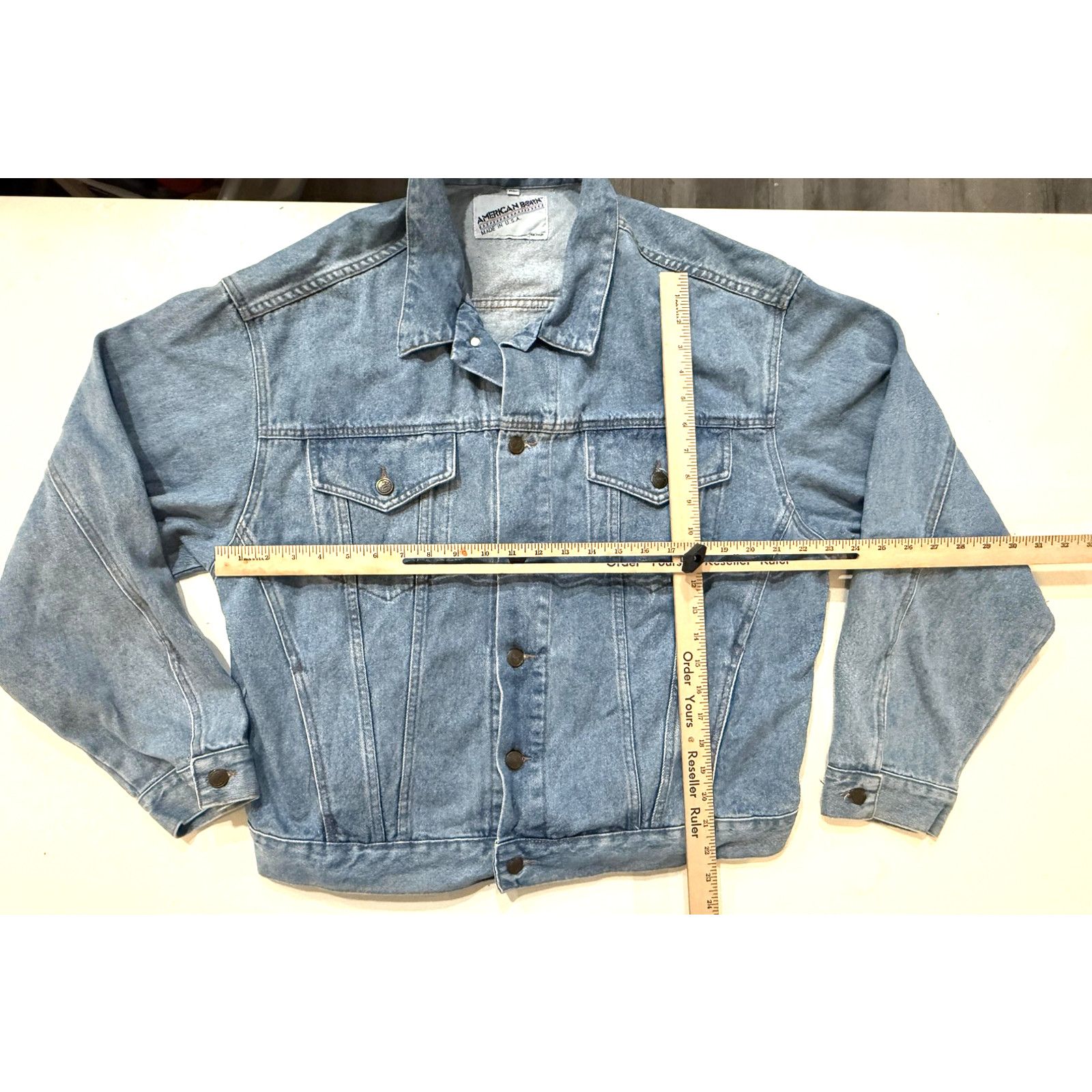 & Other Stories Vintage 80s American Born Denim Trucker Jacket XL Made USA Size US XL / EU 56 / 4 - 6 Thumbnail