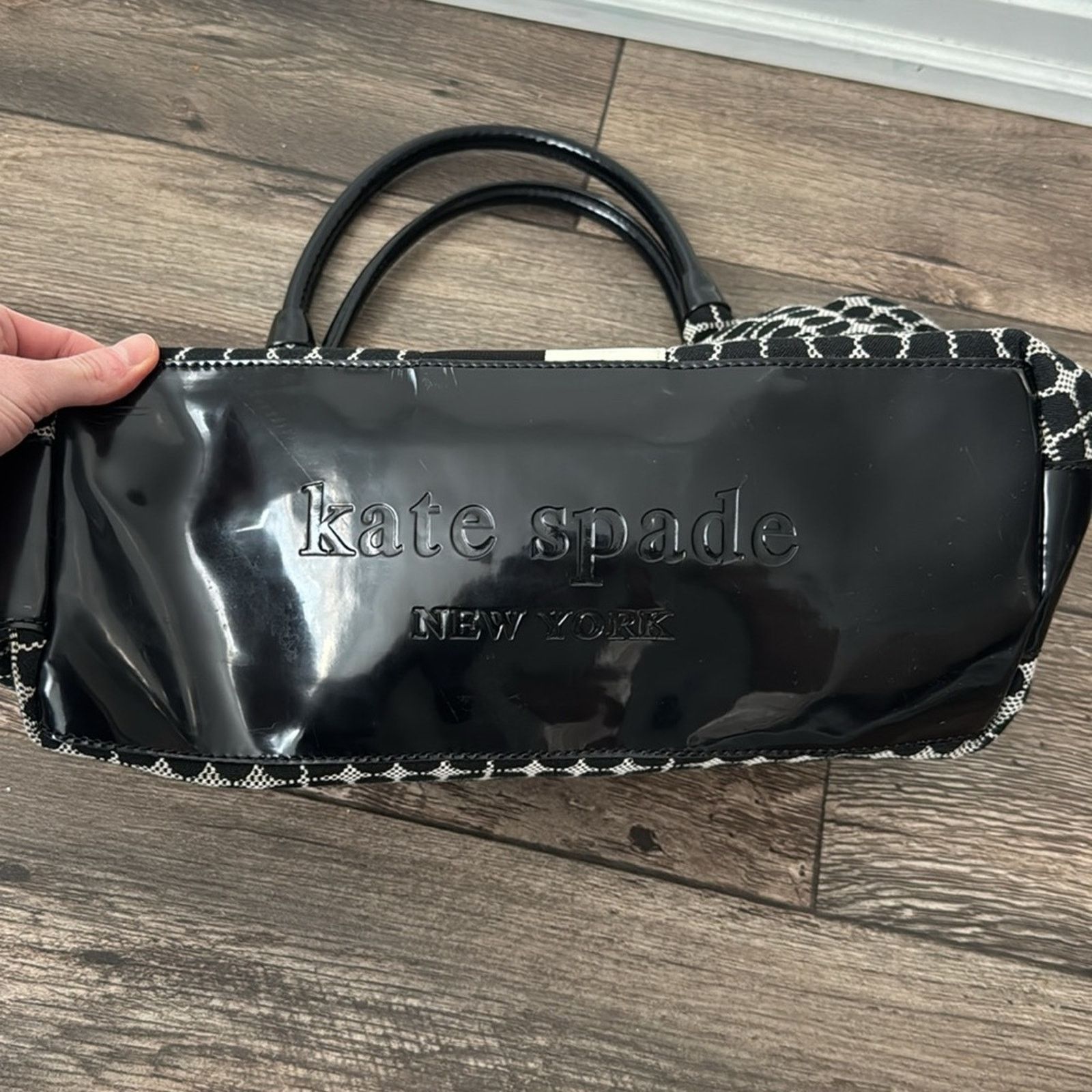 Kate Spade Kate Spade Stevie Classic Noel Black Y2K Bag Size ONE SIZE - 4 Thumbnail