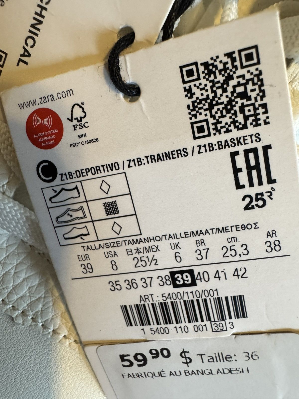 Zara Brand new Zara platform sneakers Size US 8 / IT 38 - 3 Thumbnail