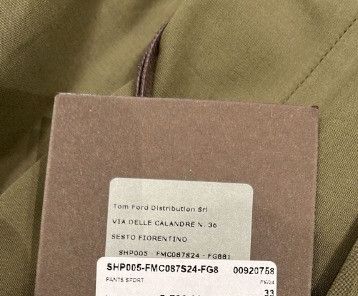 Tom Ford o1loc1c1124 SHP005 Sport Pant in Brown Size US 33 - 2 Thumbnail