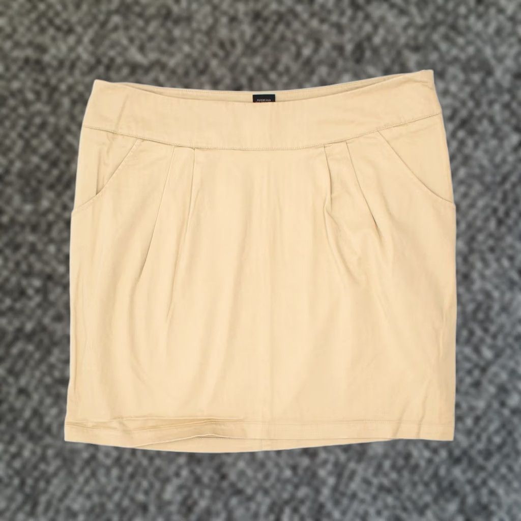 Mossimo MOSSIMO Womens Skirt Beige Cotton Medium W32 US 8 Straight OG05 Size 32" / US 10 / IT 46 - 1 Thumbnail
