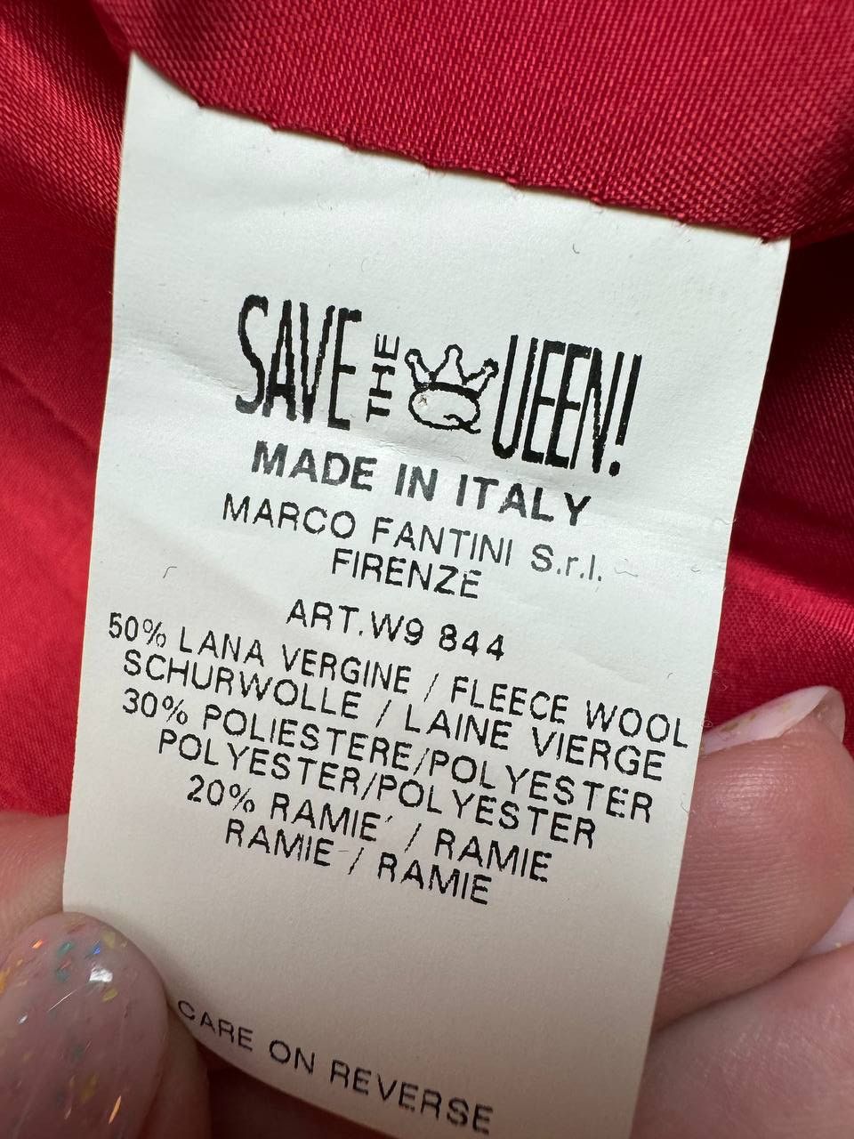 Vintage SAVE THE QUEEN Coat Trench Jacket Size L / US 10 / IT 46 - 12 Thumbnail
