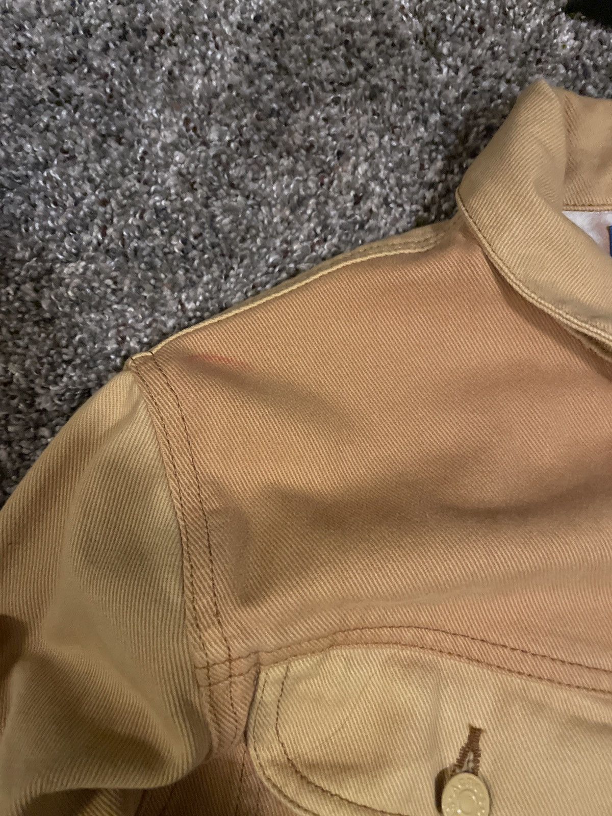 Acne Studios Acne Studios yellow/beige denim jacket Size US S / EU 44-46 / 1 - 9 Thumbnail