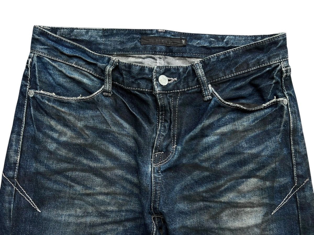 GOSTAR DE FUGA GostaDe Fuga Distressed Bootcut Goth Flare Denim Jeans 32x33 Size US 32 / EU 48 - 6 Thumbnail