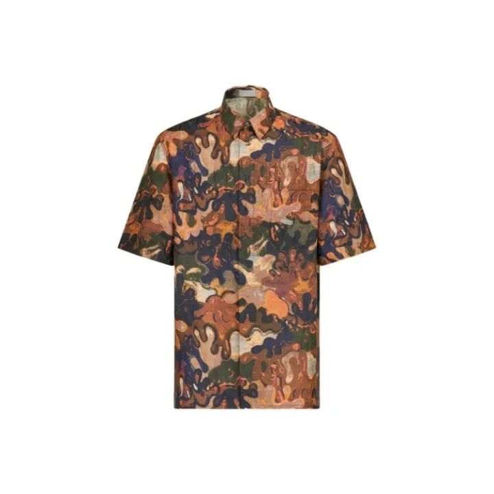 Dior Dior Printed Short Sleeve Shirt for Men 0079 Size US S / EU 44-46 / 1 - 1 Thumbnail