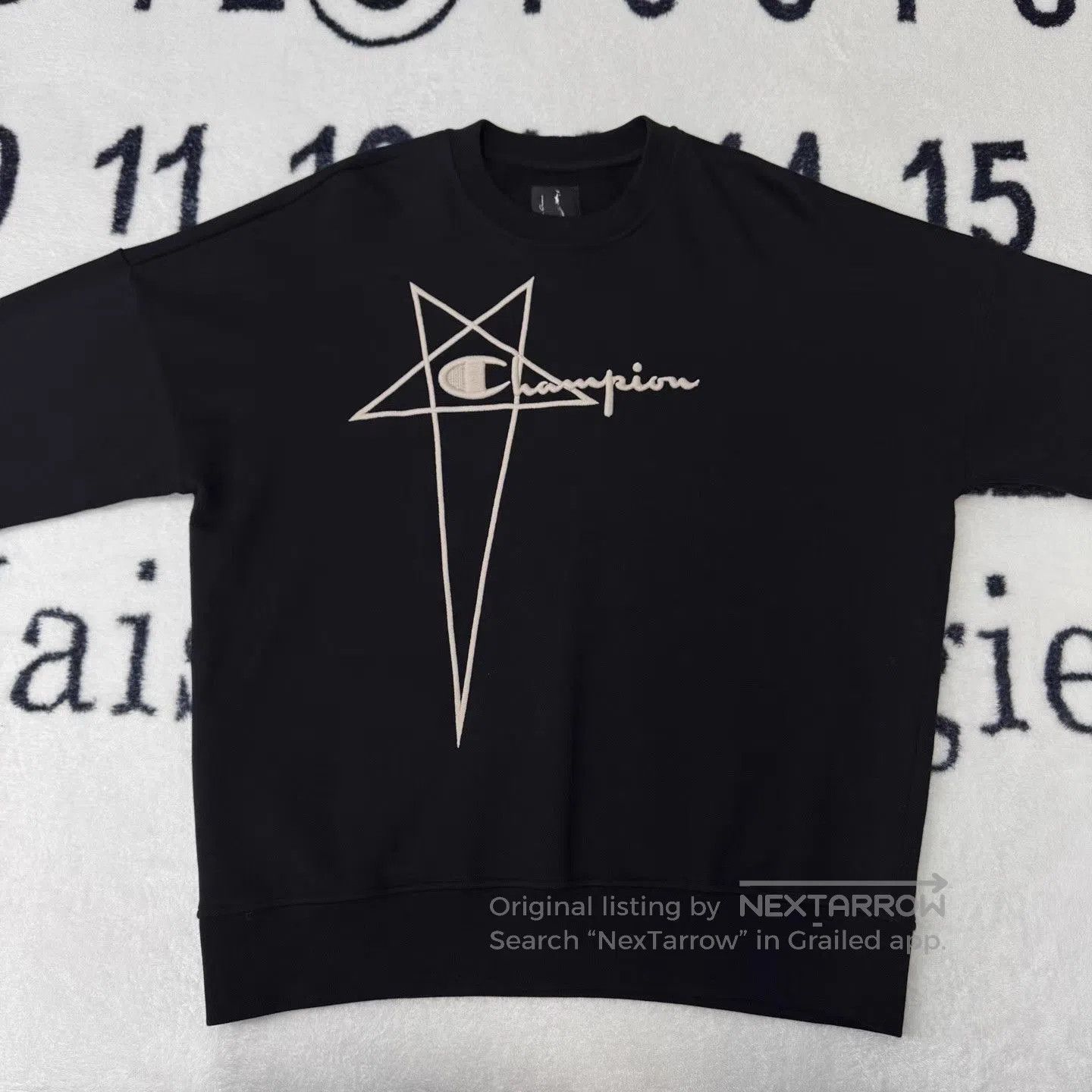 Rick Owens Black Oversized Sweatshirt with Geometric Logo. Size US M / EU 48-50 / 2 - 1 Thumbnail