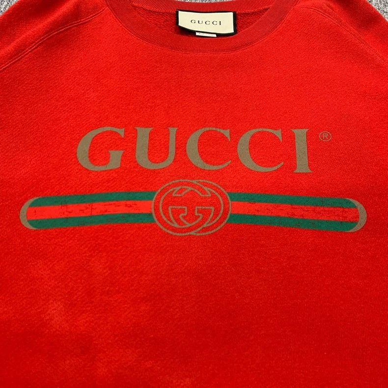 Gucci Gucci Red belt logo sequin sweatshirt 2504-Nextarrow Size US L / EU 52-54 / 3 - 7 Thumbnail