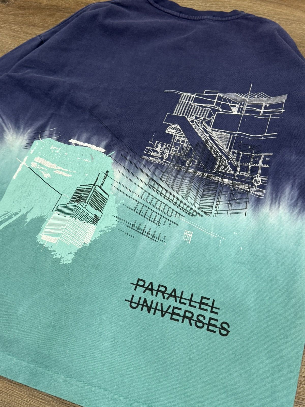 Japanese Brand BEASTER “Parallel Universes” Dip Dye Long Sleeve Size US S / EU 44-46 / 1 - 6 Thumbnail