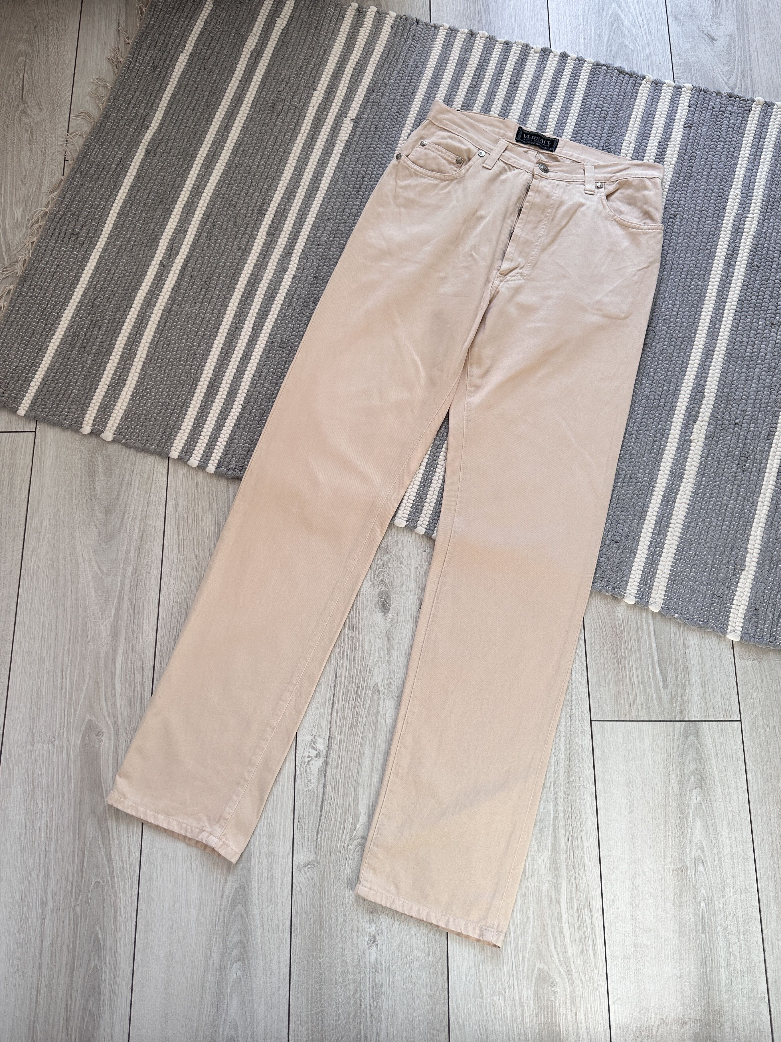 Versace Vintage Versace Jeans Couture Beige Pants Trousers Size US 30 / EU 46 - 2 Thumbnail