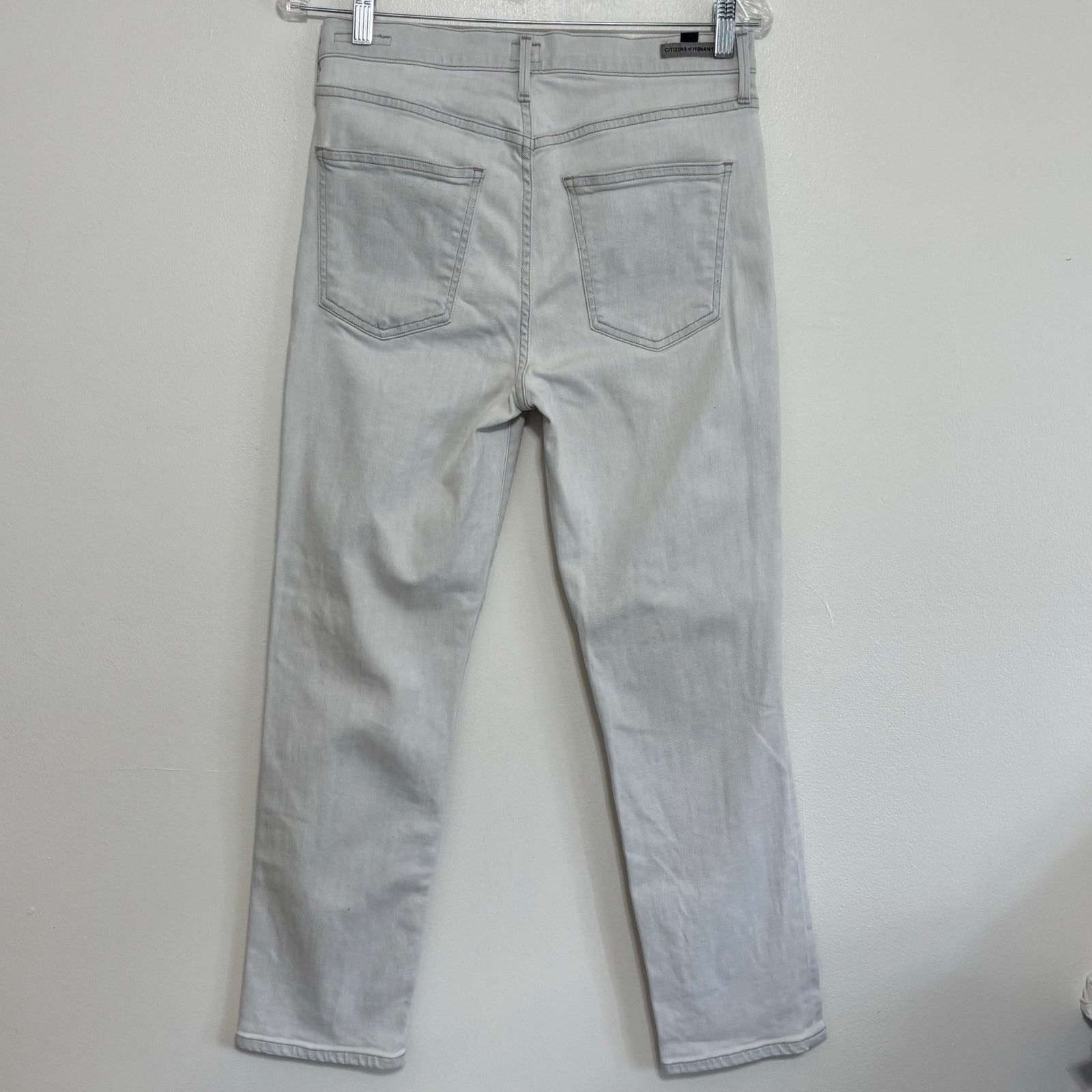 Citizens of Humanity Cara High-Rise Ankle Jeans Light Gray