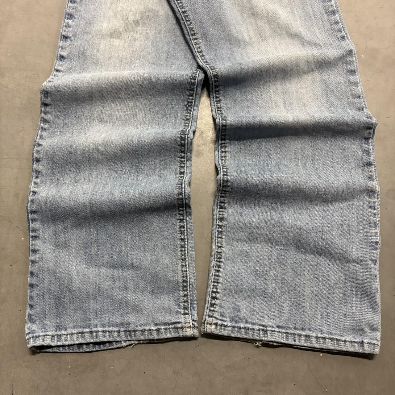 Vintage Crazy Vintage Y2K/2000s Baggy Skater Streetwear Light Blue Wash Denim Jeans! Size US 34 / EU 50 - 5 Thumbnail
