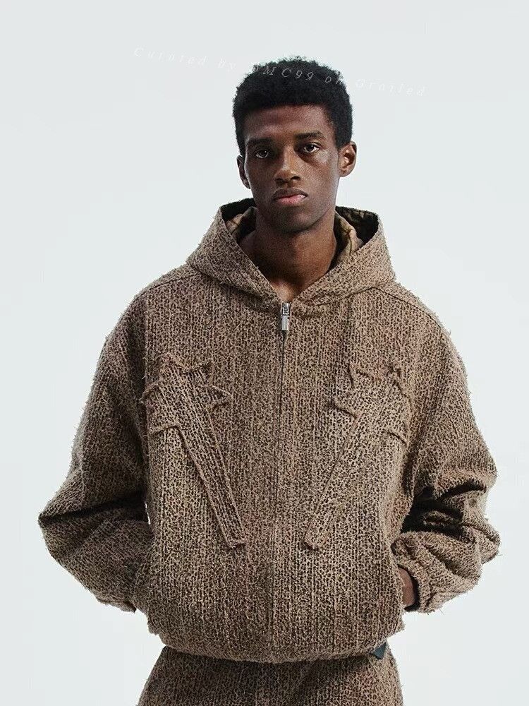 Vintage Randomevent Meteor Patchwork Washed Hooded Jacket Size US M / EU 48-50 / 2 - 1 Thumbnail