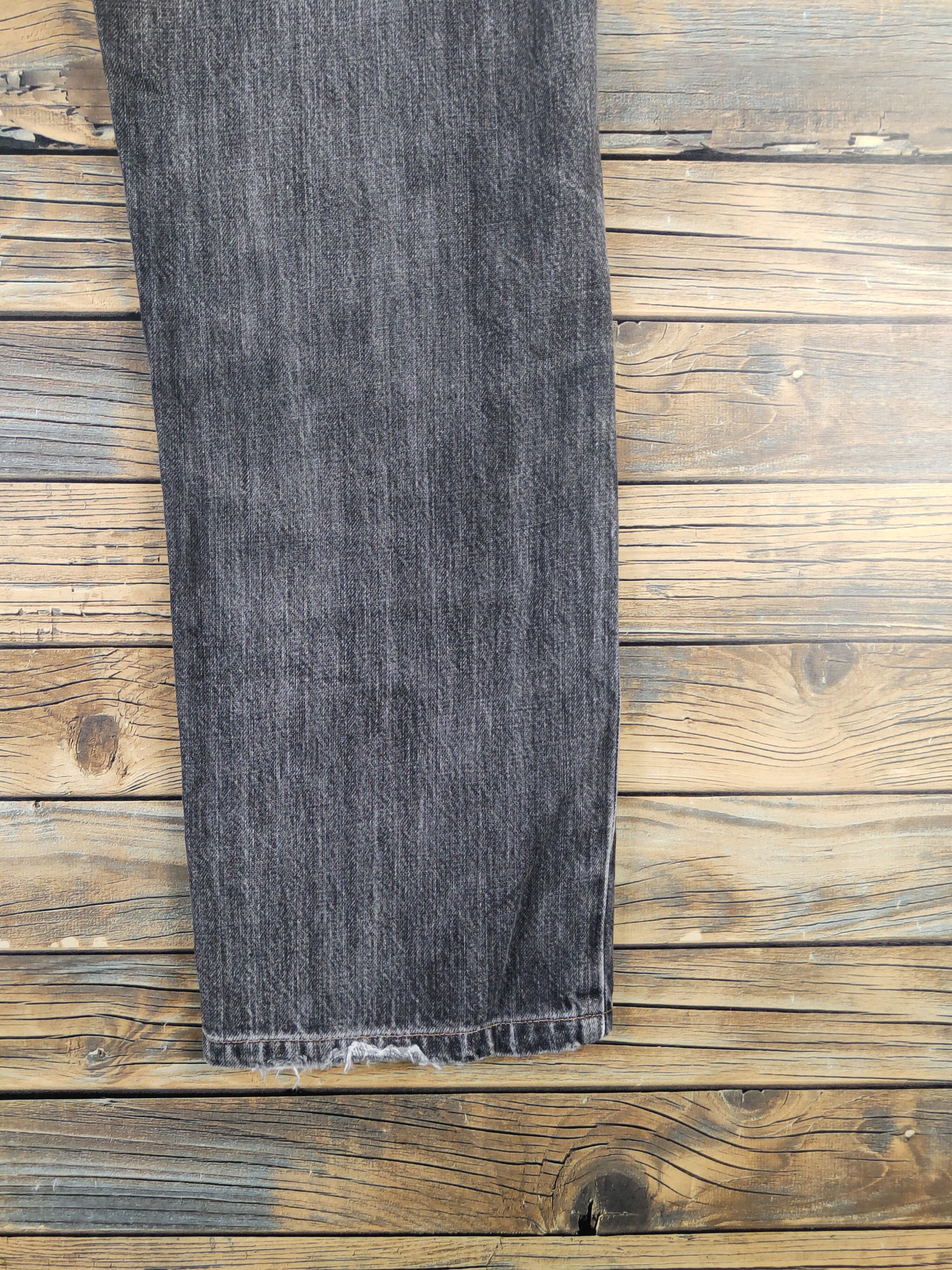 Edwin Edwin Black Distressed Ripped denim Jeans #W1385 Size US 32 / EU 48 - 12 Thumbnail