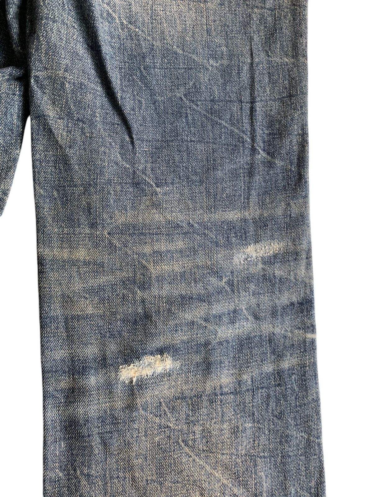 Tornado Mart Army Of No! Skull Punk Style Japanese Distressed Denim🎌☠️ Size US 29 - 19 Thumbnail