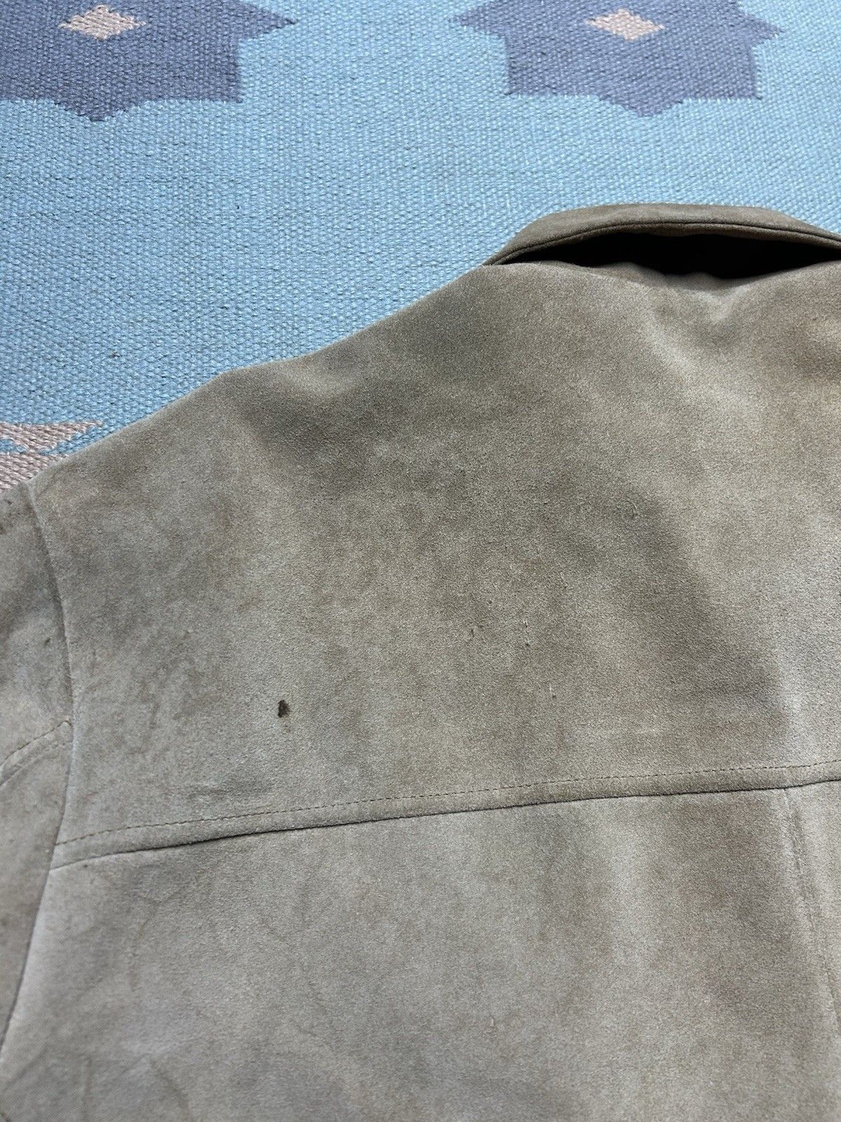 Vintage Vtg L’Homme suede leather jacket quilt line insulated medium Size US M / EU 48-50 / 2 - 13 Thumbnail