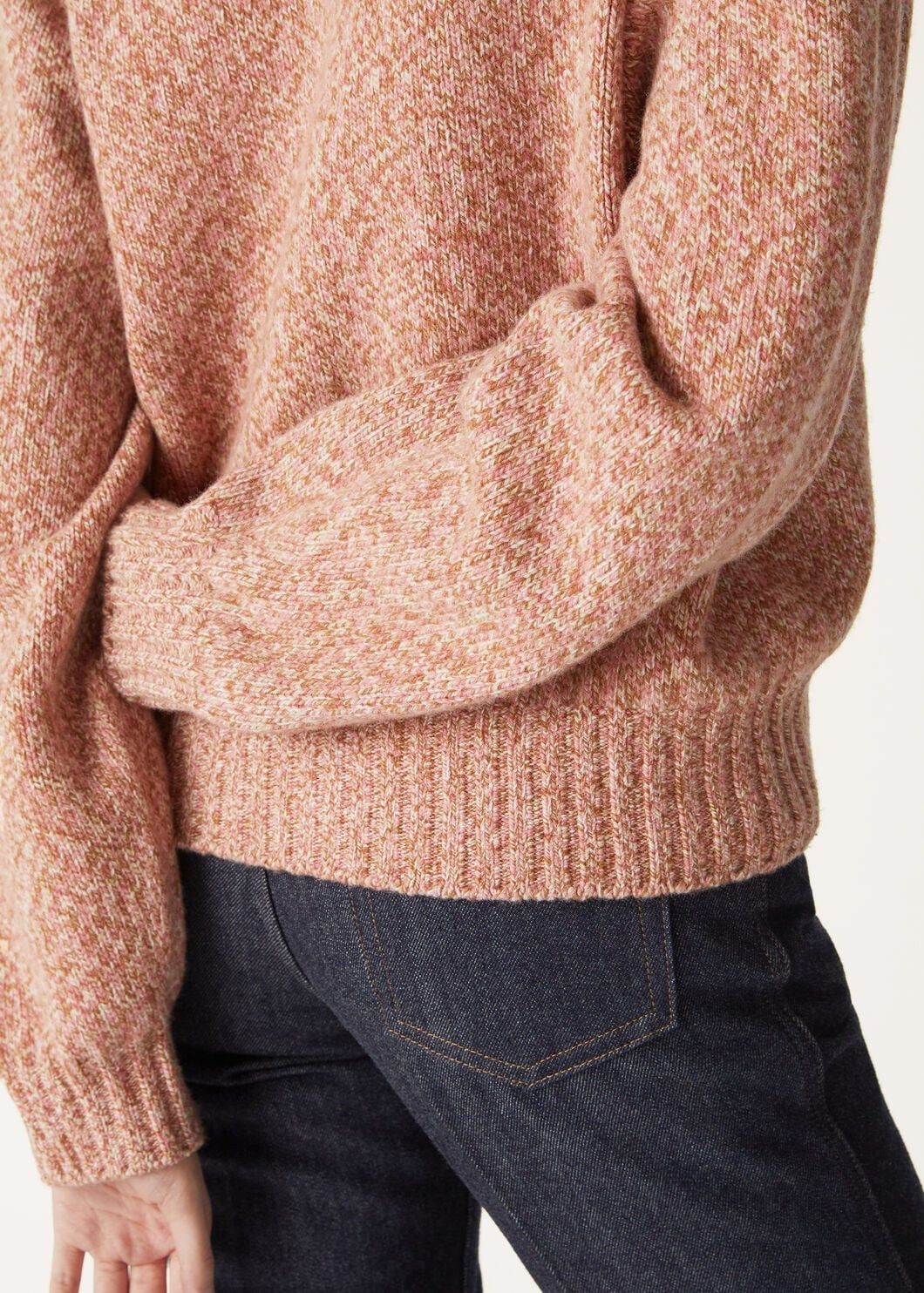 Loro Piana o1w1db10825 FAO6209 Mastallone Crewneck Sweater in Brown Size M / US 6-8 / IT 42-44 - 3 Thumbnail