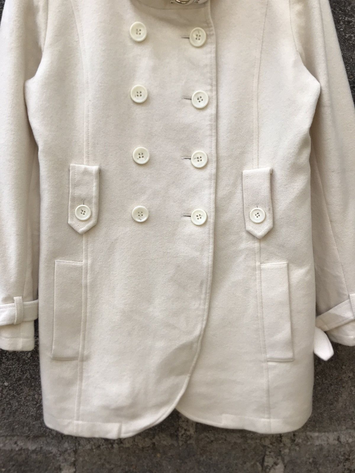 Japanese Brand 🔥Peyton Place Bondage Double Breasted Trench Coat Jacket Size M / US 6-8 / IT 42-44 - 3 Thumbnail