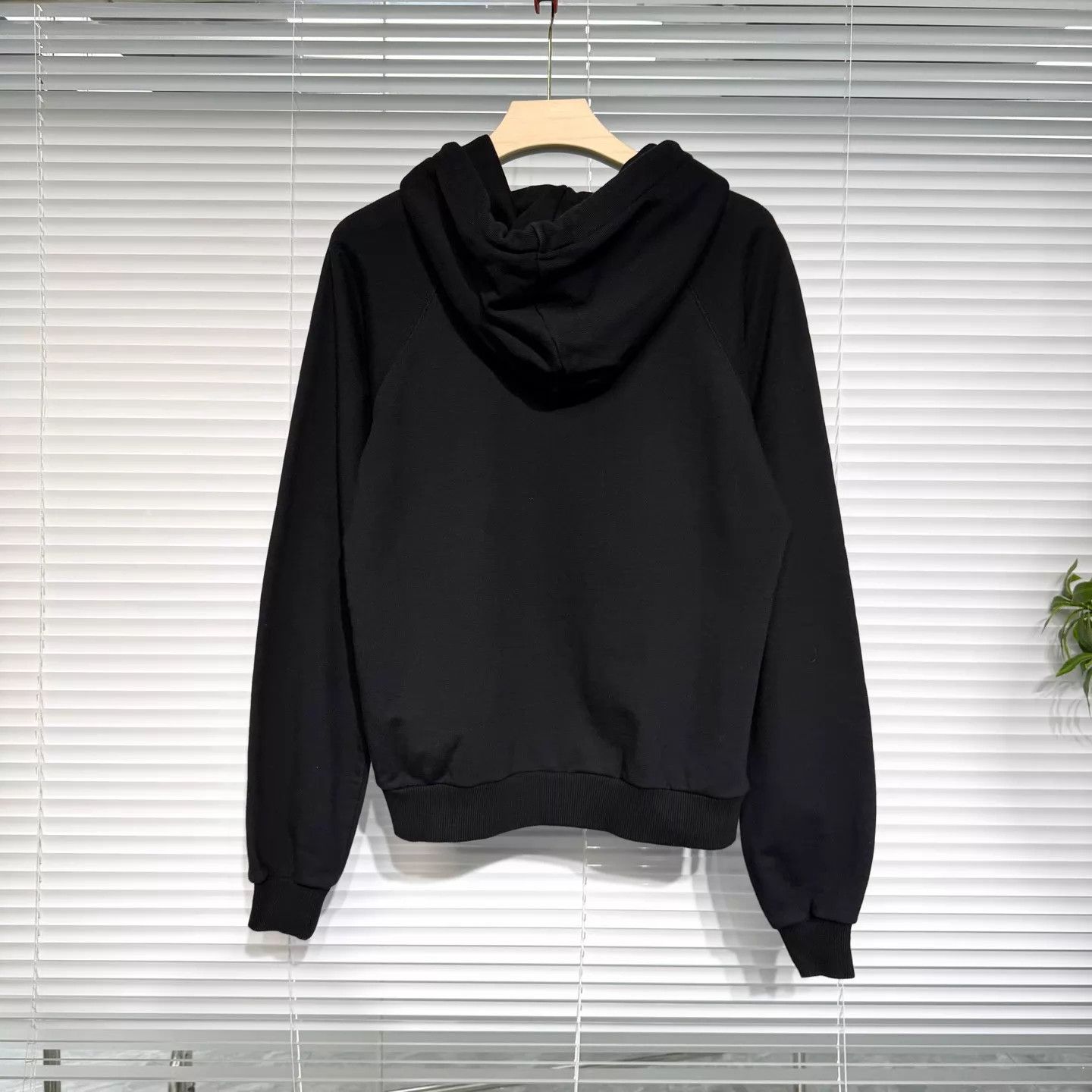 Celine Celine Black Hoodie S Maze Print Letter Logo Size S / US 4 / IT 40 - 2 Thumbnail