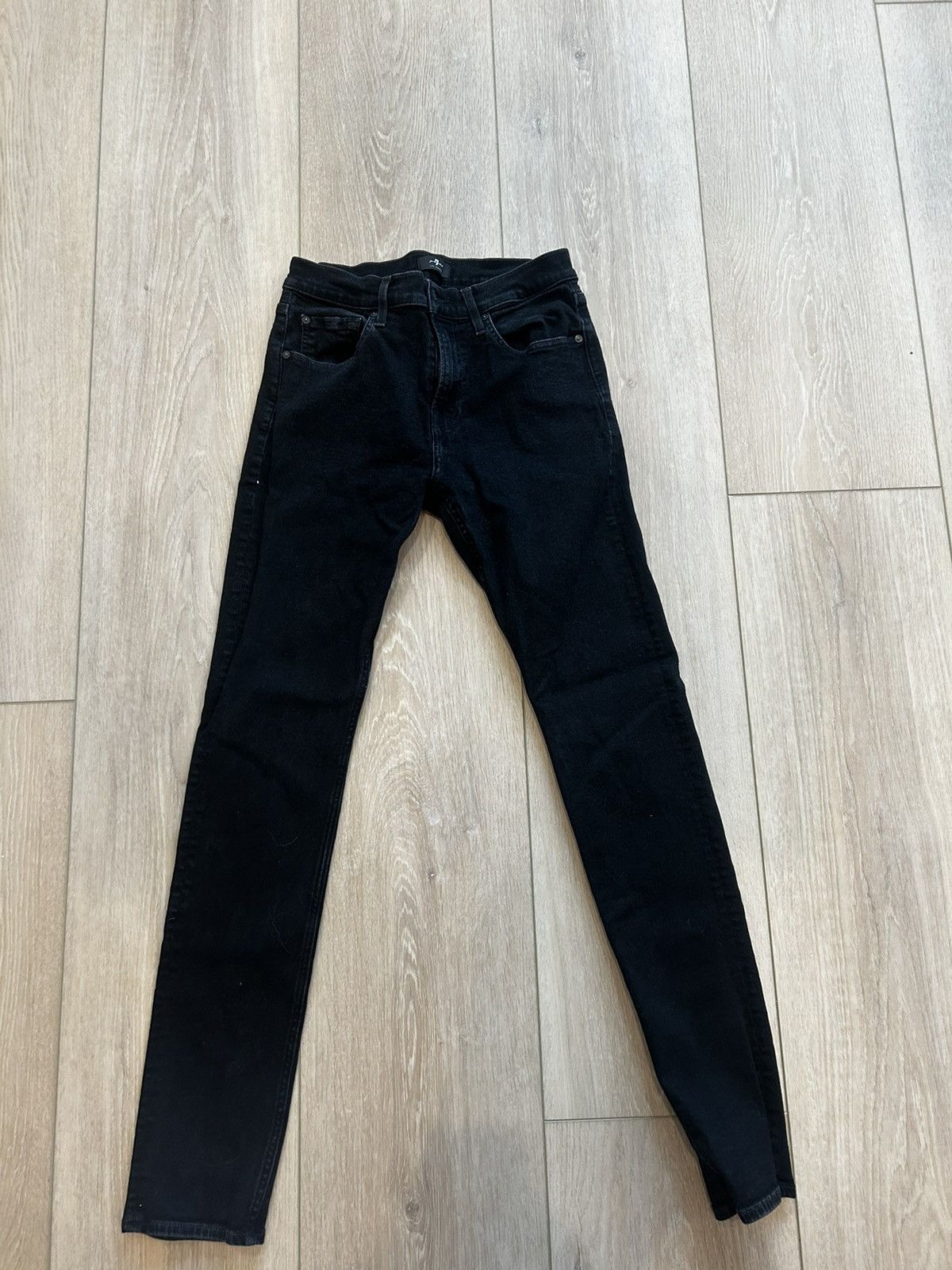 7 For All Mankind 7 For All Mankind Paxtyn Black Skinny Fit Jeans Size US 30 / EU 46 - 1 Thumbnail