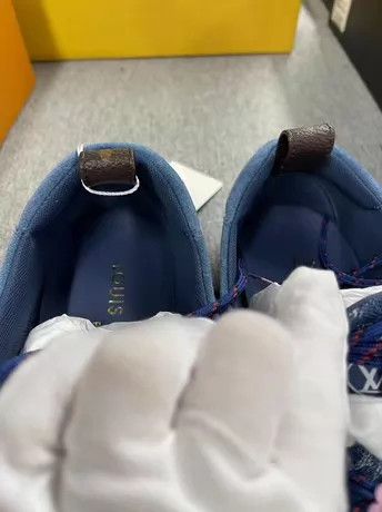 Louis Vuitton LV Sneakerina Denim-Leather Ballet Sneaker '25 37.5 new Size US 7 / IT 37 - 7 Thumbnail