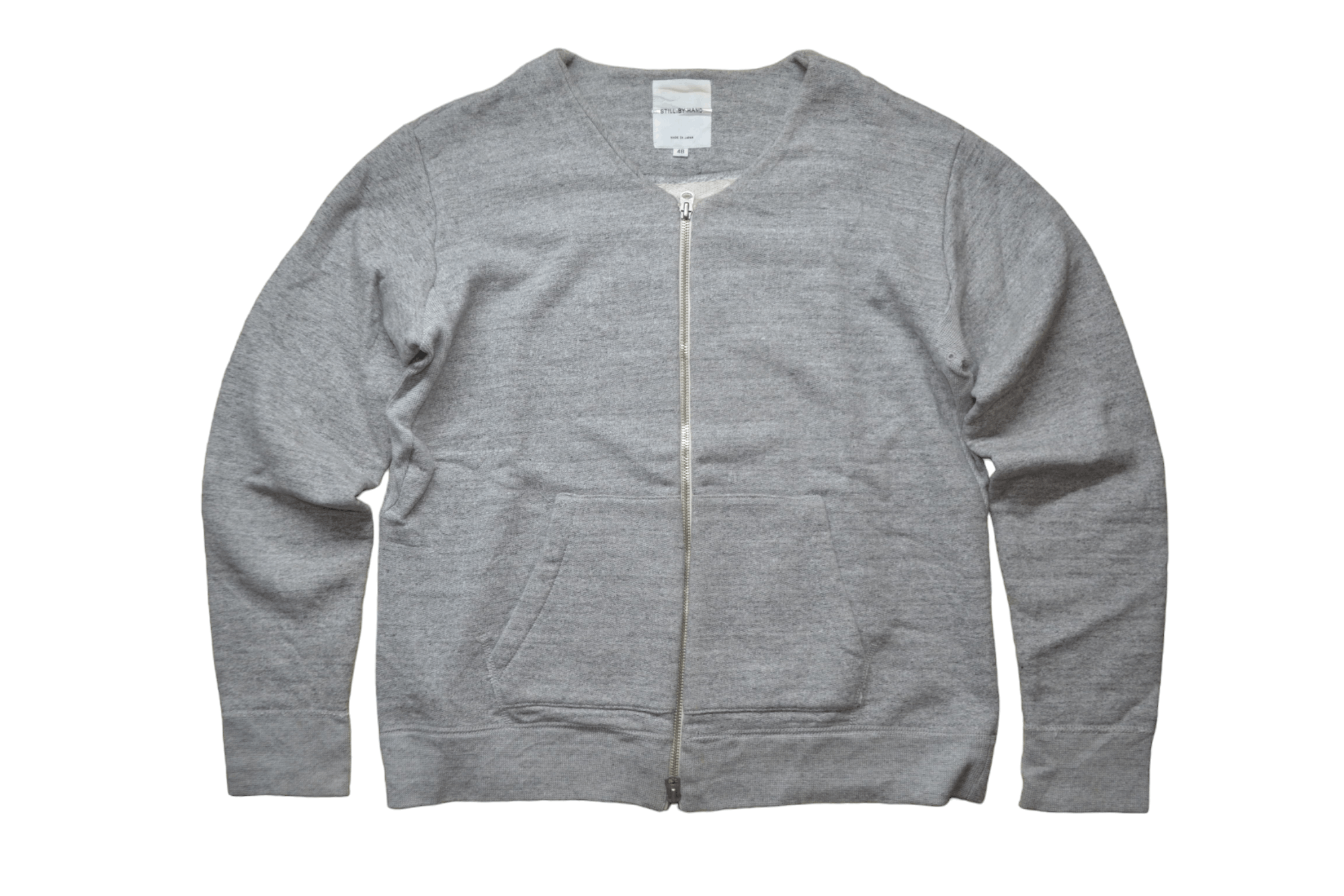 image of Still By Hand S/s16 Stillbyhand Heavy Cotton Cardigan in Heaher Gray, Men's (Size Medium)