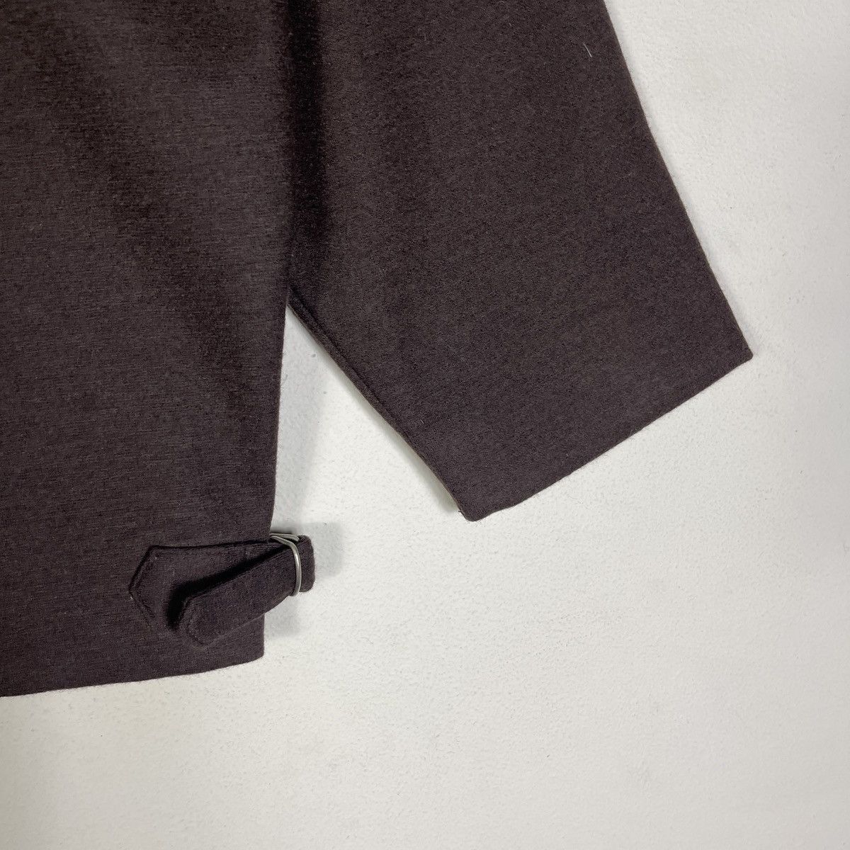 Vintage 🔥Deep Brown🔥Boxy Wool Blouson Jacket with Geometric Lining Size US M / EU 48-50 / 2 - 8 Thumbnail