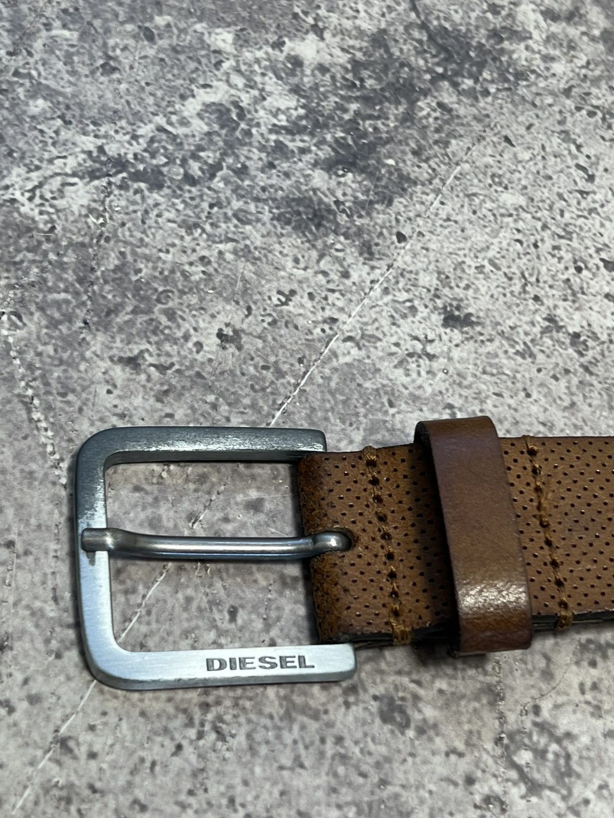 Diesel Leather Diesel Y2K 90s Vintage Brown Cowboy Italian Belt Size ONE SIZE - 3 Thumbnail