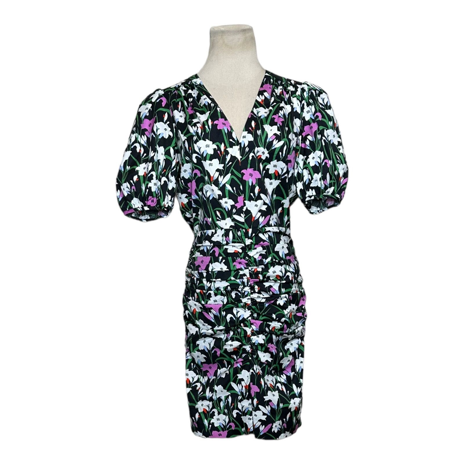 Veronica Beard Veronica Beard Janis Floral Ruched Mini Dress size 2 Size S / US 4 / IT 40 - 14 Thumbnail