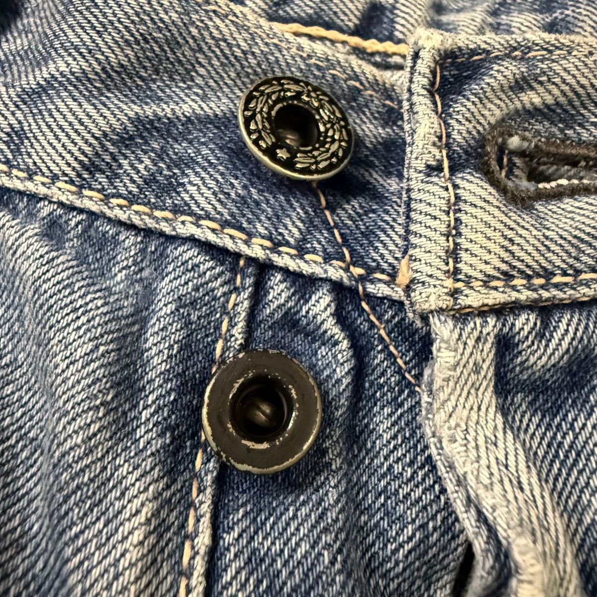 Indigo Vintage80s Japanese Selvedge Made in Indigo Light Wash Denim Size US 32 / EU 48 - 13 Thumbnail