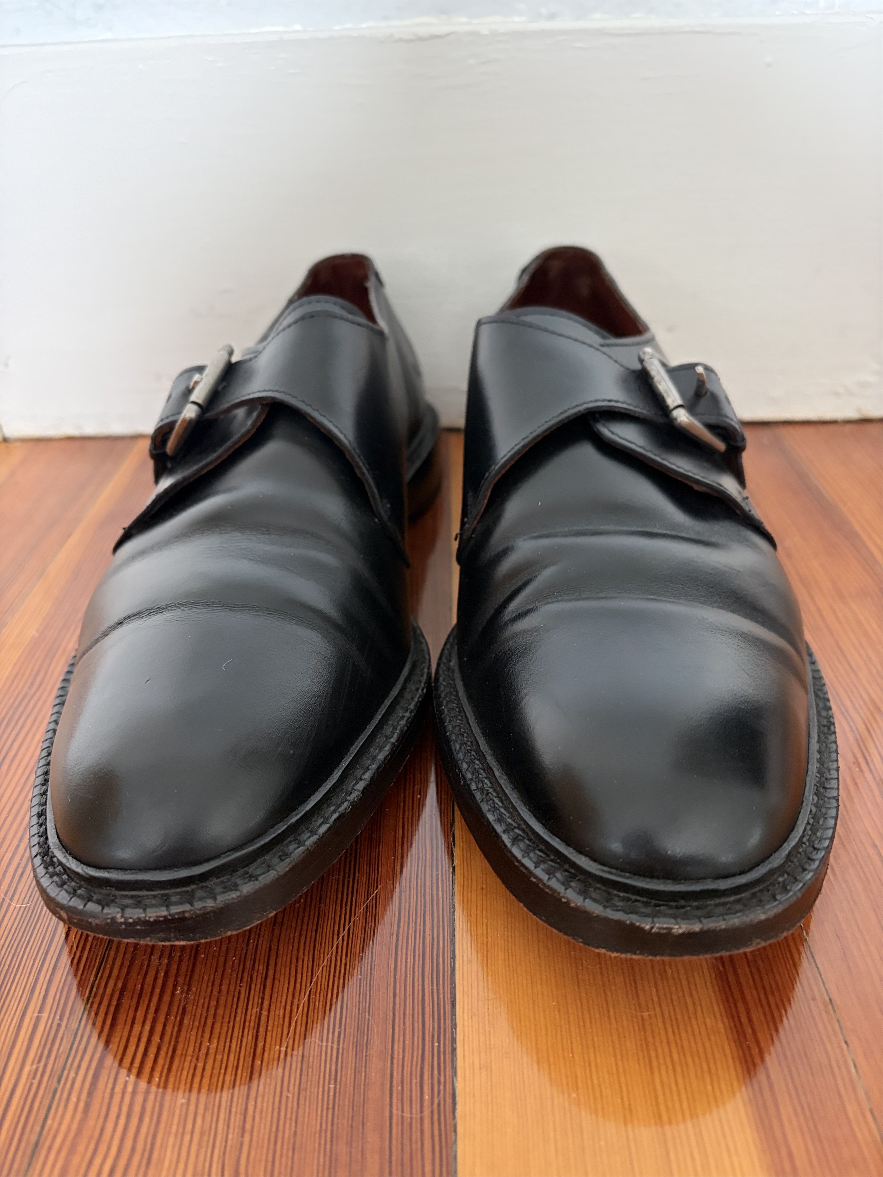 Allen Edmonds Norwich leather single monks, 11 E Size US 11 / EU 44 - 1 Thumbnail